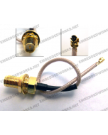 Embedded Works EW-CA26 RF Cable Assembly | u.FL (I-PEX/MHF1) to RP-SMA | RG178 100 mm (3.9 in.)