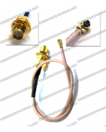 Embedded Works EW-CA27 RF Cable Assembly | u.FL/I-PEX to RP-SMA Female | RG178 200 mm (7.9 in)