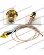 Embedded Works EW-CA28 RF Cable Assembly | u.FL/I-PEX to RP-SMA Female | RG178 305 mm (1 ft)