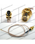 Embedded Works EW-CA29 RF Cable Assembly | u.FL/I-PEX to RP-SMA Female | RG178 | 400 mm (1.3 ft)