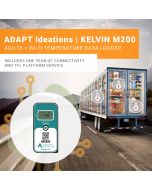 ADAPT Ideations KELVIN M200 Multi-Use 4G/LTE CAT M1 + 2.4 GHz Wi-Fi Temperature Data Logger with LCD | IATA/FAA Compliant
