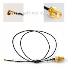 Embedded Works EW-CA16 RF Cable Assembly | u.FL/I-PEX MHF1 to RP-SMA Female | 1.13 mm 457 mm (1.5 ft)