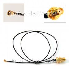 Embedded Works EW-CA19 RF Cable Assembly | u.FL/I-PEX to SMA Female | 1.13 mm 457 mm (1.5 ft)