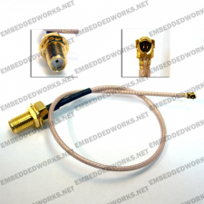 Embedded Works EW-CA23 RF Cable Assembly | u.FL (I-PEX/MHF1) to SMA | RG178 400 mm (1.3 ft)