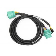 CalAmp 5C732M-2 Vehicle Bus Y-Cable | 16-pin Molex to 2× J1939 Type II/9-Pin Deutsch (Green) | CAN | 2-Meter Cable