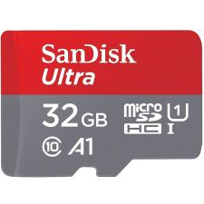 SanDisk Ultra MircoSD Card 32GB UHS-I Card with Adapter - 98MB/s U1 A1 - SDSQUAR-032G-GN6MA