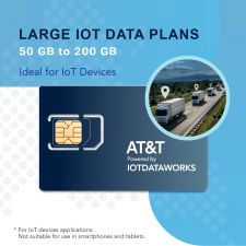 AT&T IoT Prepaid Data Powered by IoTDataWorks | Large Plans From 50 GB to 200 GB