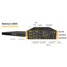 Peplink BPL-2500-2SFP Balance 2500 Router | 2× 10G SFP | Mounting Brackets with AC Adapter and Antennas