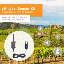 SensorWorks pH and Temperature LoRaWAN® Sensor Kit (US915) | Precision Monitoring for Optimal Crop Growth | 3 Months of Monitoring