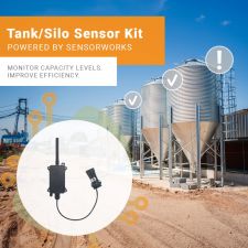 SensorWorks Tank/Silo Level LoRaWAN® Sensor Kit (US915) | Precision Monitoring for Efficient Resource Management | 3 Months of Monitoring