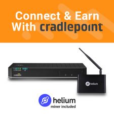 Cradlepoint E3000 5G Router and Helium Crypto Miner Bundle Promo | 1-Year NetCloud Enterprise Branch Essentials Plan | US915